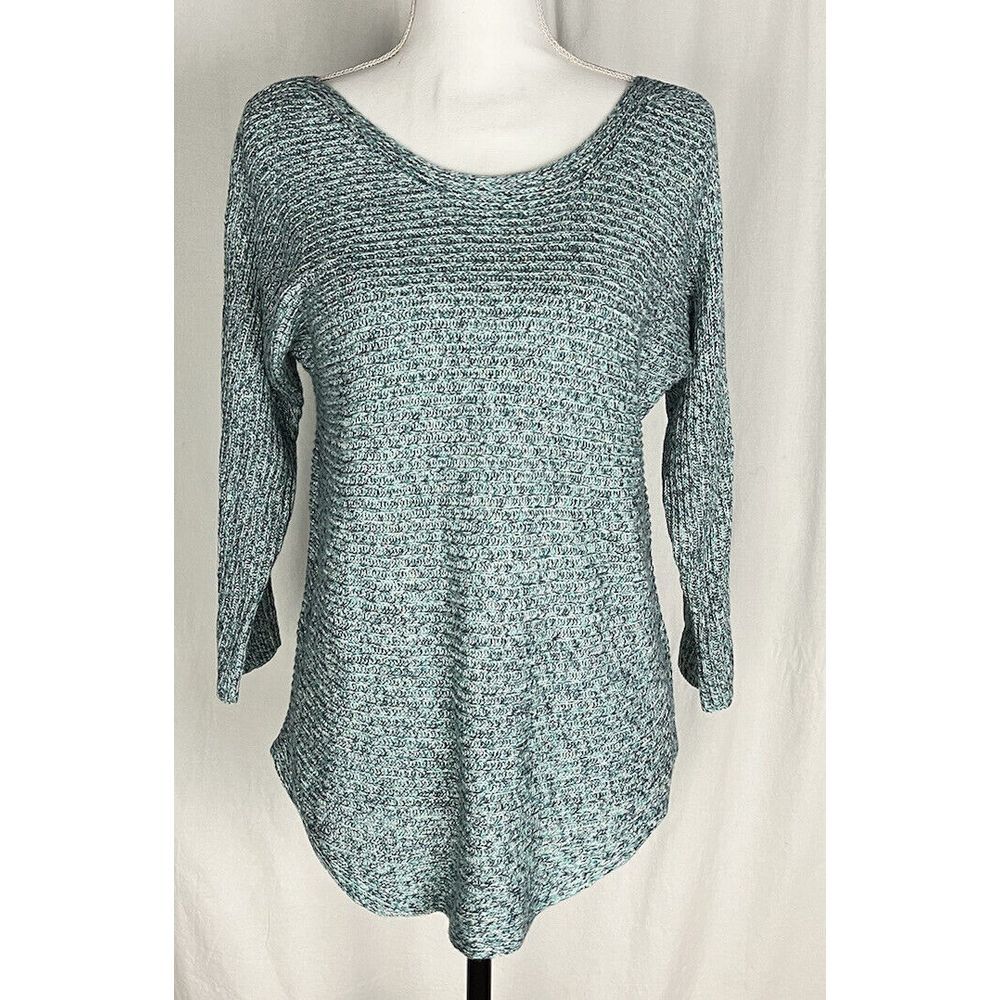 Soho By NEW YORK & CO.  Size S Turquoise Sweater 3/4‎ Sleeve